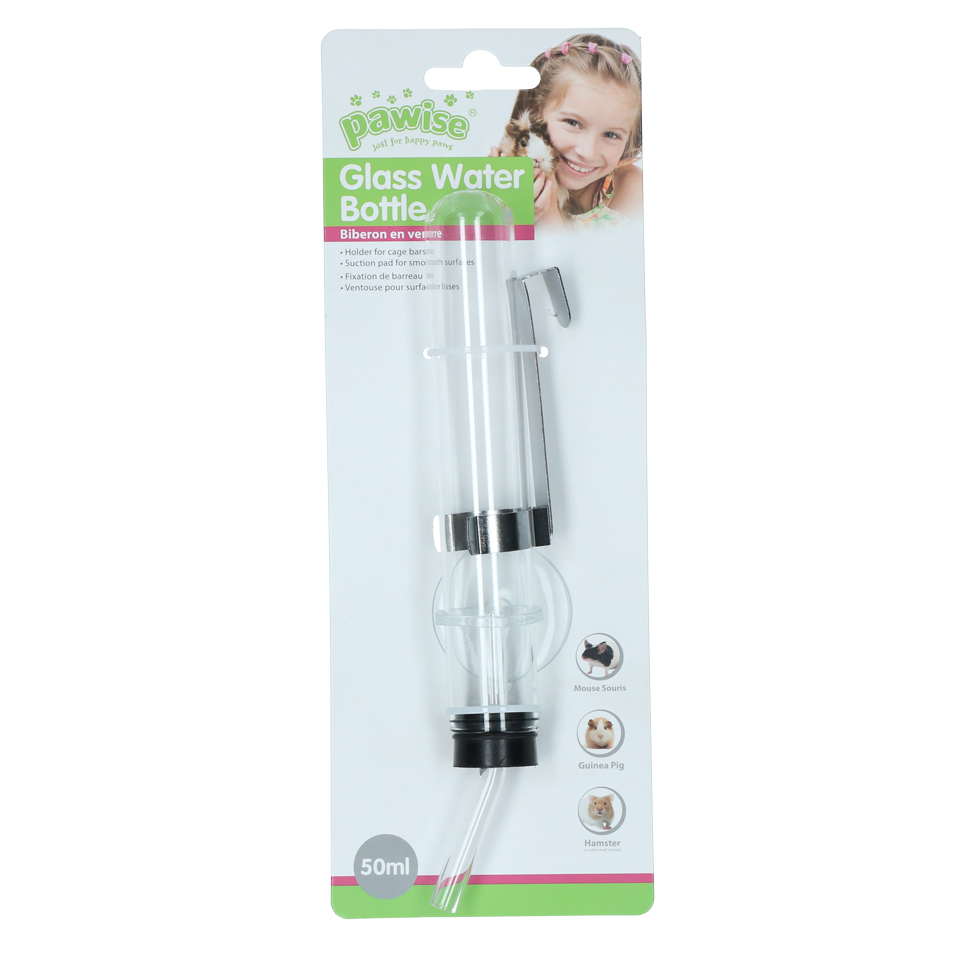 Pawise Hamster Glass Water Bottle 2025 Pawise Hamster Glass Water Bottle