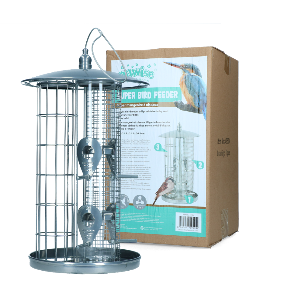 Pawise Super Bird Feeder 3 in 1 2025 Pawise Super Bird Feeder 3 in 1