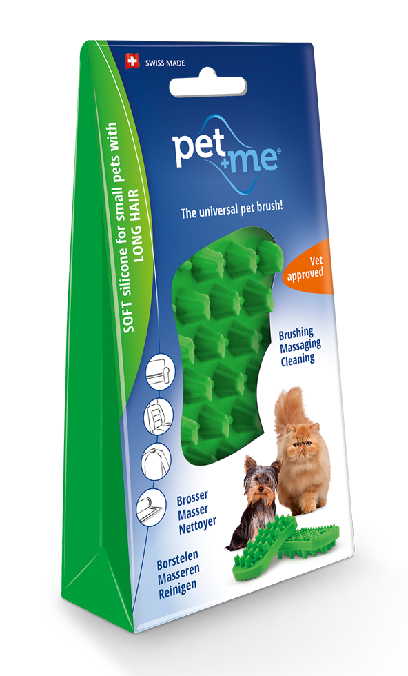 Pet+Me Cat Hair Brush Lang haar Groen 2025 Pet+Me Cat Hair Brush Lang haar Groen