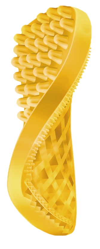 Pet+Me Dog Hair Brush Kort haar Geel 2025 Pet+Me Dog Hair Brush Kort haar Geel - Afbeelding 2