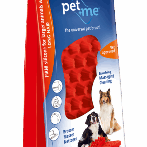 Pet+Me Dog Hair Brush Lang haar Rood