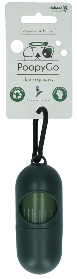PoopyGo dispenser incl. 15 zakjes lavendelgeur 2025 PoopyGo dispenser incl. 15 zakjes lavendelgeur