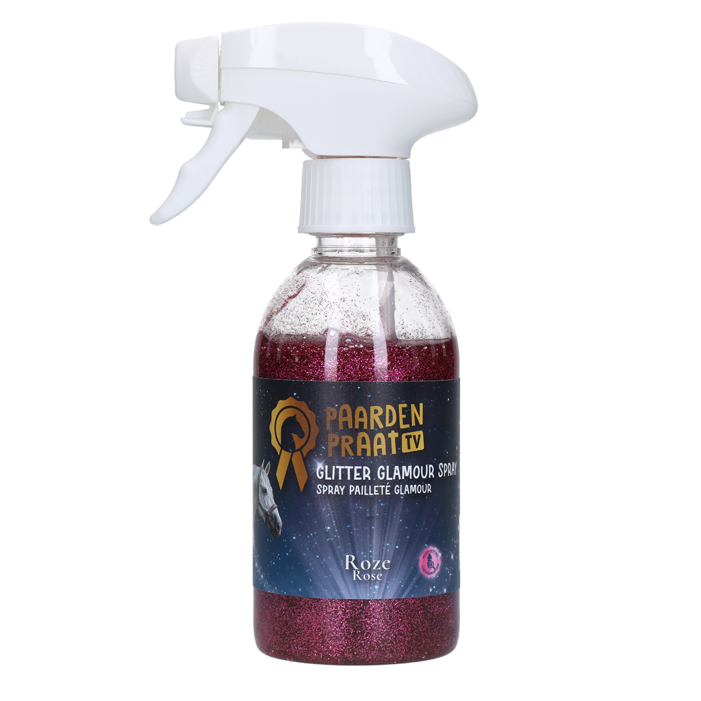 Paardenpraat TV Glitter Glamour Spray Roze 2025 Paardenpraat TV Glitter Glamour Spray Roze