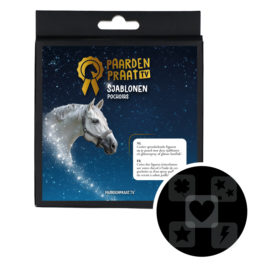 Paardenpraat TV Sjablonen 5 stuks 2025 Paardenpraat TV Sjablonen 5 stuks