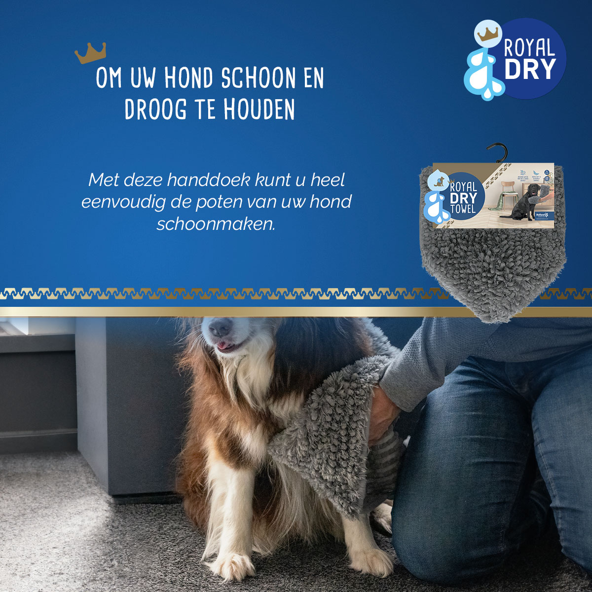 Royal Dry Handdoek Voor Honden 2025 Royal Dry Handdoek Voor Honden - Afbeelding 5