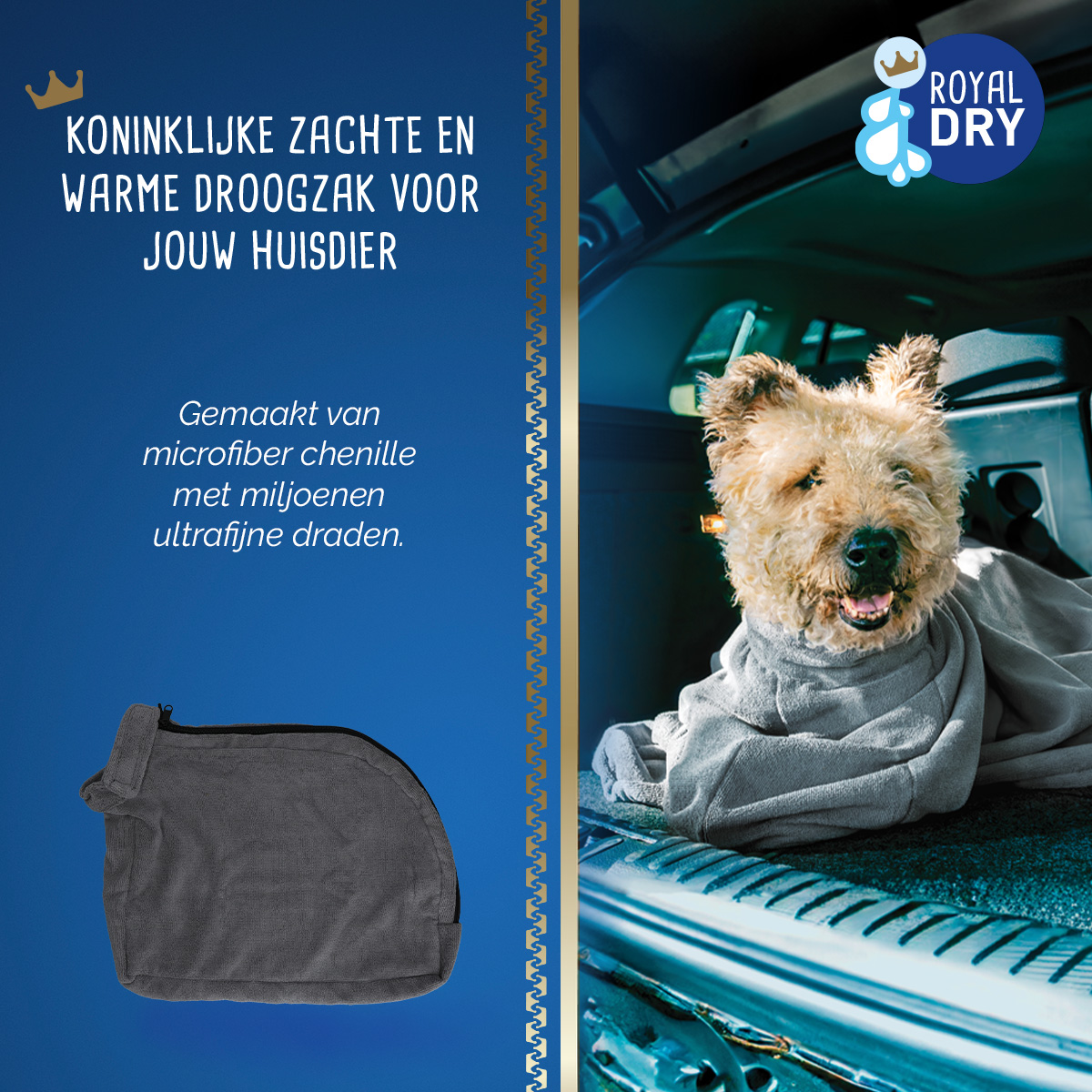 Royal Dry Doggy Bag Droogzak XS 2025 Royal Dry Doggy Bag Droogzak XS - Afbeelding 5