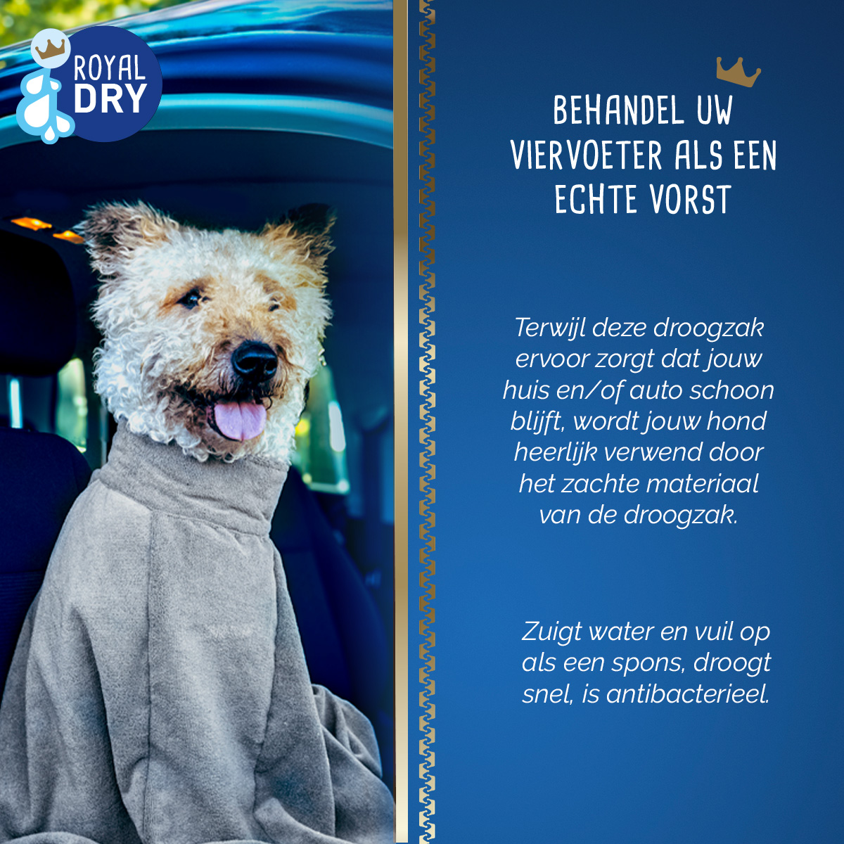 Royal Dry Doggy Bag Droogzak XS 2025 Royal Dry Doggy Bag Droogzak XS - Afbeelding 6