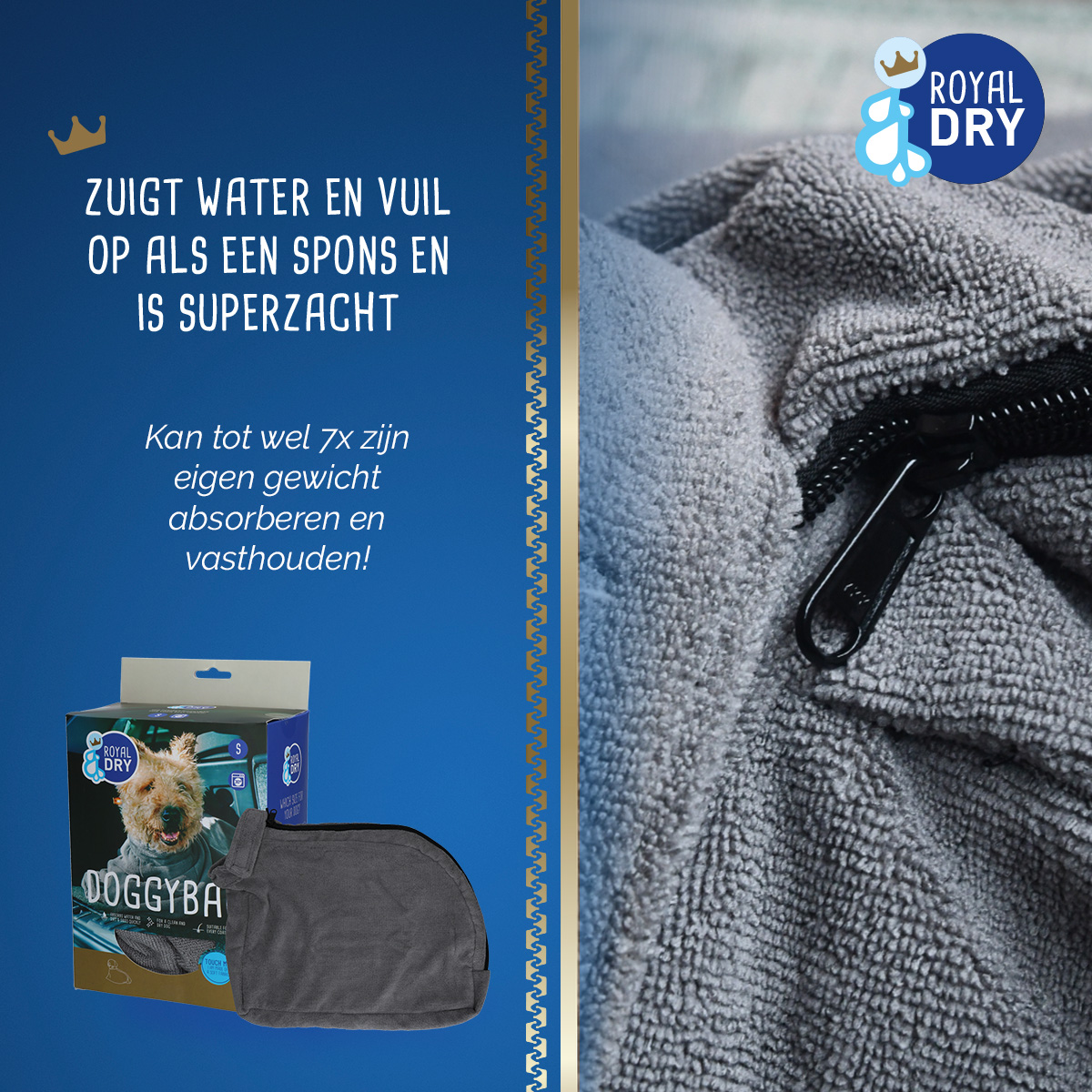 Royal Dry Doggy Bag Droogzak S 2025 Royal Dry Doggy Bag Droogzak S - Afbeelding 4