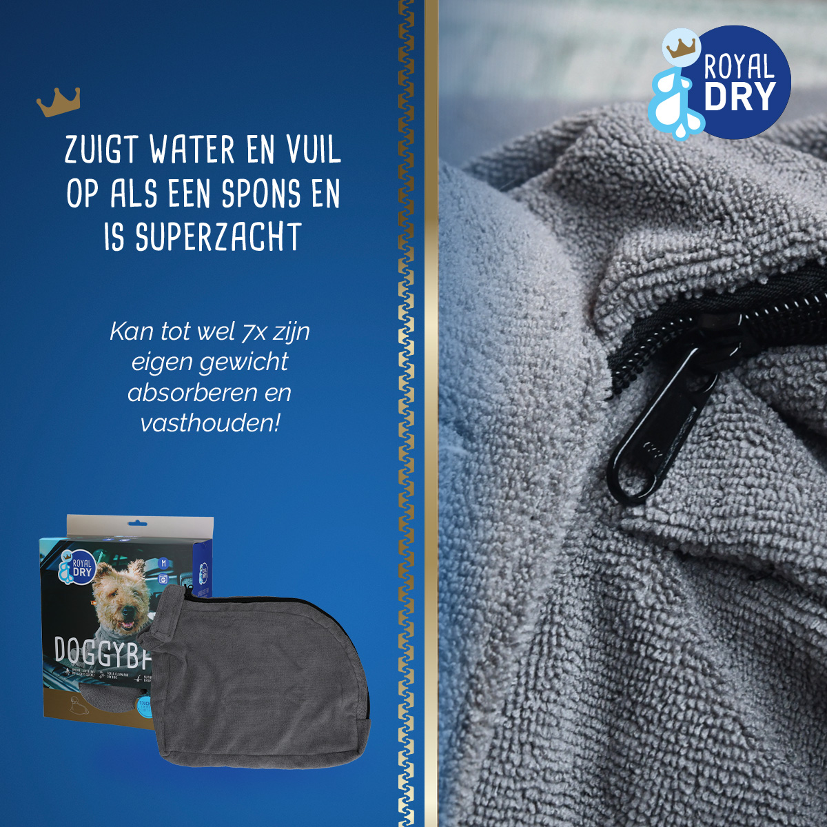 Royal Dry Doggy Bag Droogzak M 2025 Royal Dry Doggy Bag Droogzak M - Afbeelding 4