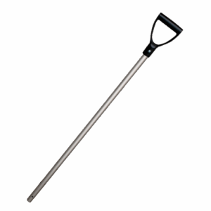 Schop steel aluminium 28x105 cm Zwart handvat