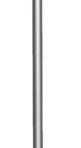 Schop steel aluminium 28x105 cm Donkerblauw handvat