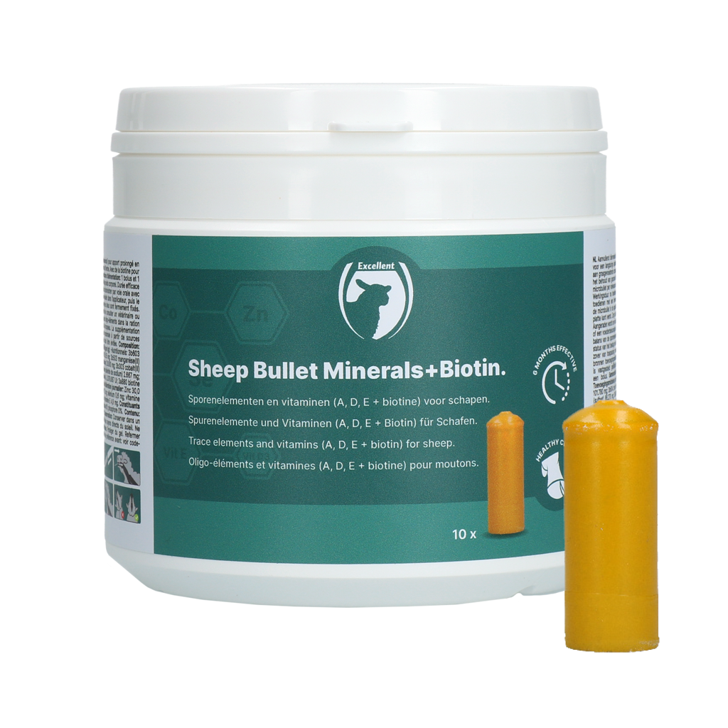 Excellent Sheep Bullet Minerals + Biotin 10 stuks 2025 Excellent Sheep Bullet Minerals + Biotin 10 stuks