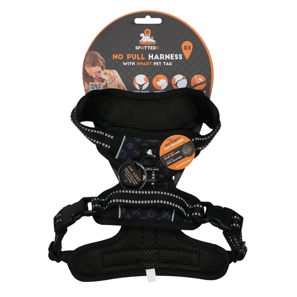Spotted! Pro No Pull Harnas Donker Grijs XS 2025 Spotted! Pro No Pull Harnas Donker Grijs XS