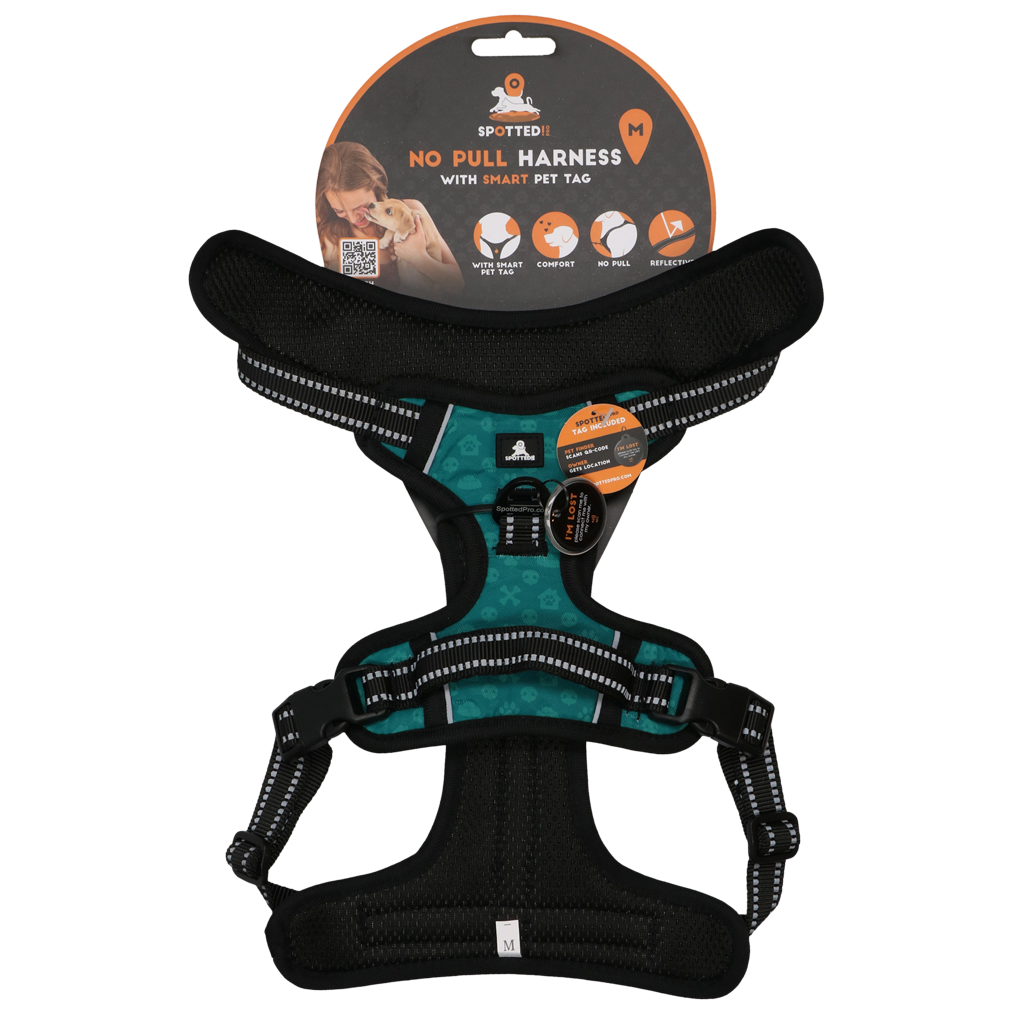 Spotted! Pro No Pull Harnas Groen M 2025 Spotted! Pro No Pull Harnas Groen M