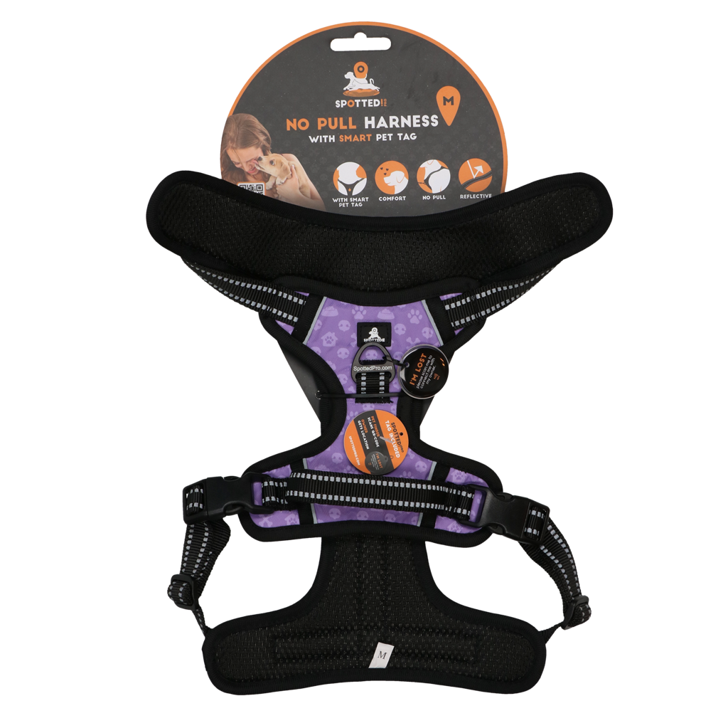 Spotted! Pro No Pull Harnas Paars M 2025 Spotted! Pro No Pull Harnas Paars M