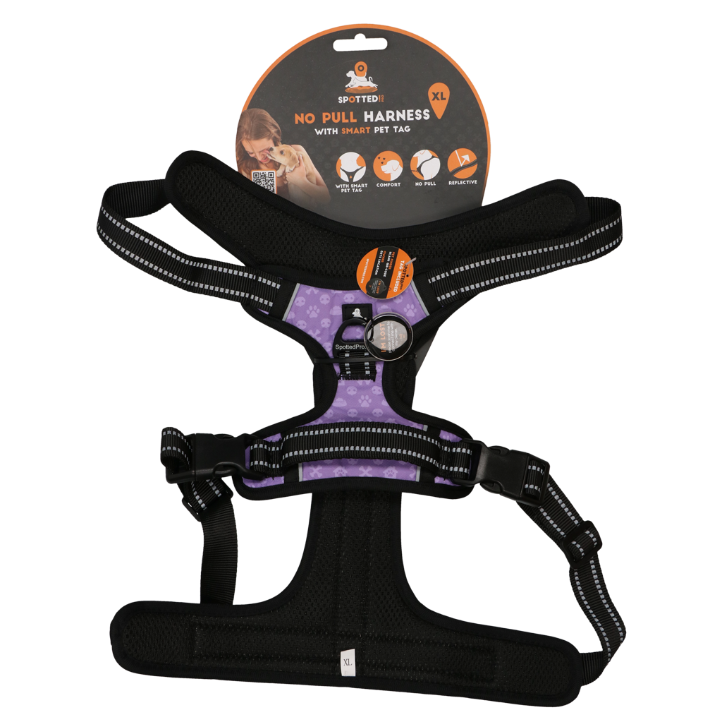 Spotted! Pro No Pull Harnas Paars XL 2025 Spotted! Pro No Pull Harnas Paars XL