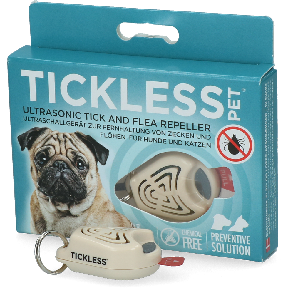 Tickless Pet minimaal 6 maanden bescherming Beige 2025 Tickless Pet minimaal 6 maanden bescherming Beige
