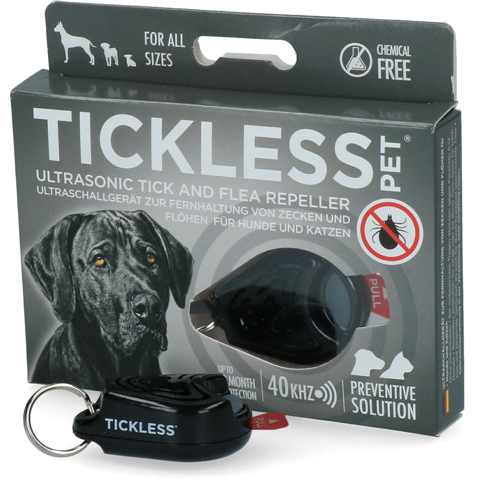 Tickless Pet minimaal 6 maanden bescherming Zwart 2025 Tickless Pet minimaal 6 maanden bescherming Zwart