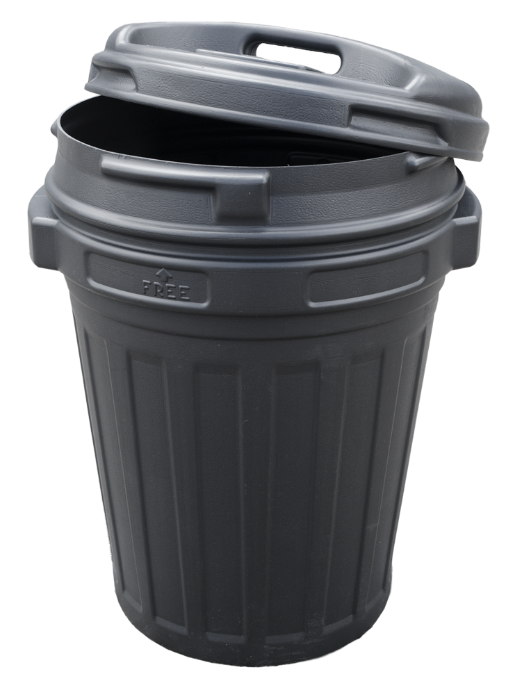 Voerton met draaisluiting 70 liter Zwart 2025 Voerton met draaisluiting 70 liter Zwart - Afbeelding 3