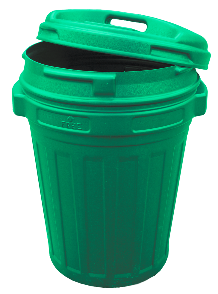 Voerton met draaisluiting 70 liter Groen 2025 Voerton met draaisluiting 70 liter Groen - Afbeelding 2