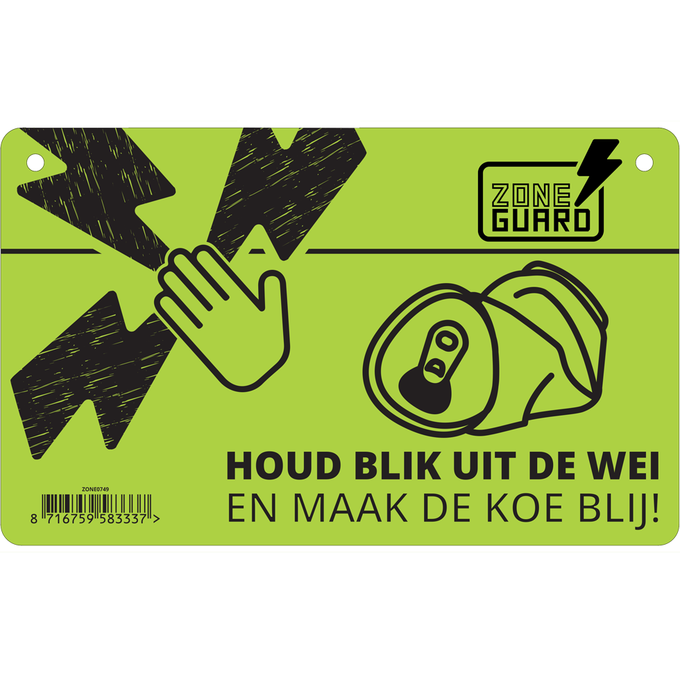 ZoneGuard Waarschuwingsbord Gevaar: Schrikdraad & Blikverbod 2025 ZoneGuard Waarschuwingsbord Gevaar: Schrikdraad & Blikverbod