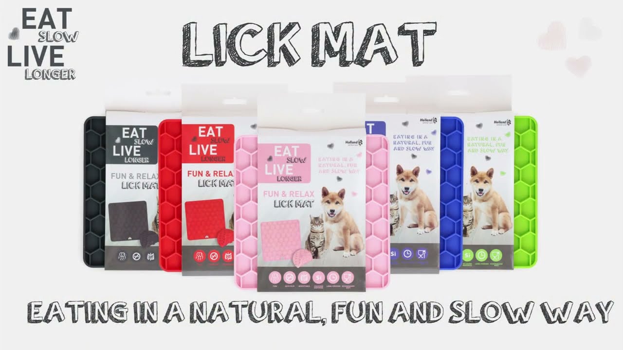 Eat Slow Live Longer Lick Mat Honeycomb Grijs 2025 Eat Slow Live Longer Lick Mat Honeycomb Grijs - Afbeelding 2